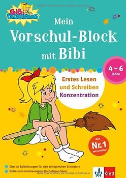Mein Vorschul-Block mit Bibi. Erstes Lesen und Schreiben, Konzentration. Schulstart 4 – 6 Jahre