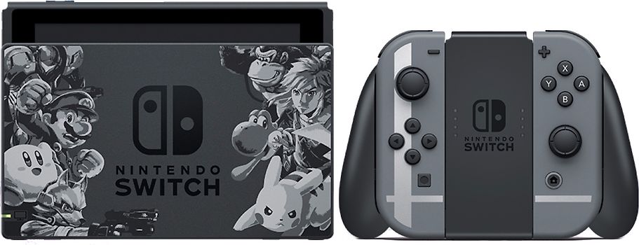 Nintendo Switch 32 GB [Super Smash Bros. Ultimate Edition incluye mando gris, sin juego]
