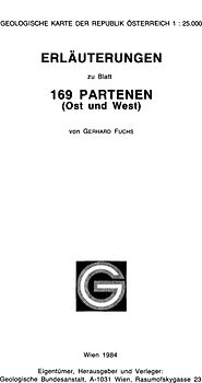 Erläuterungen zu Blatt 169 Partenen (Ost und West)