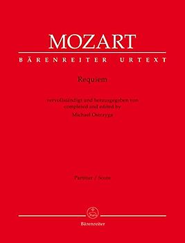 Requiem (vervollständigt von Michael Ostrzyga). Partitur, Urtextausgabe. BÄRENREITER URTEXT