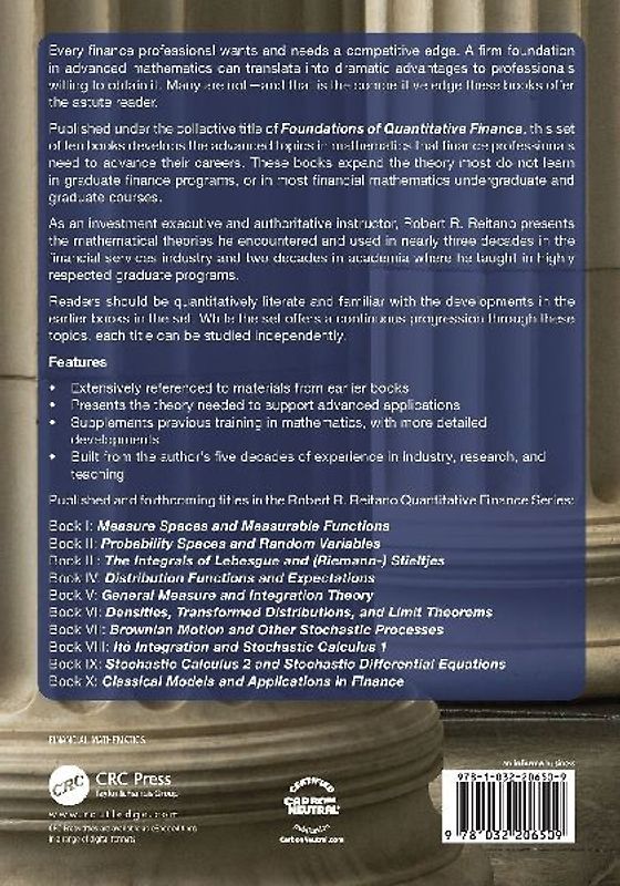 Foundations of Quantitative Finance