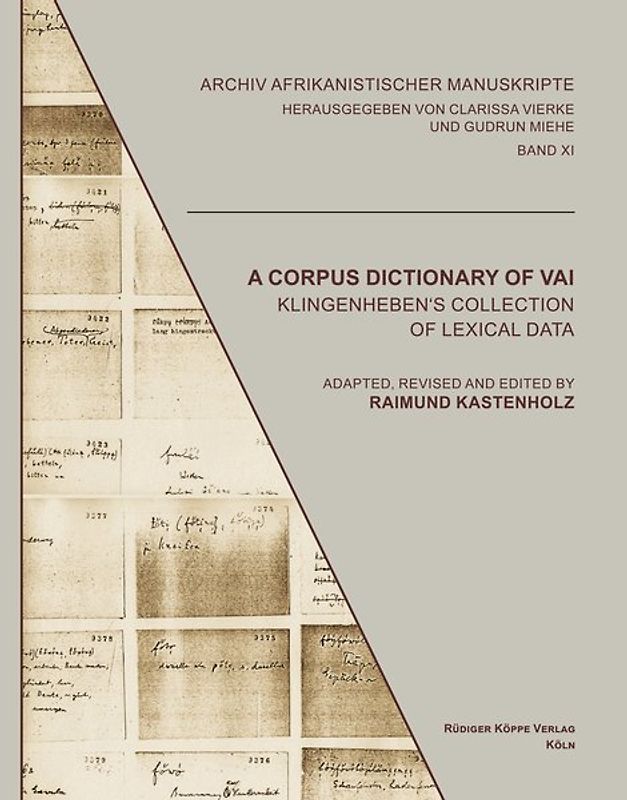 A Corpus Dictionary of Vai