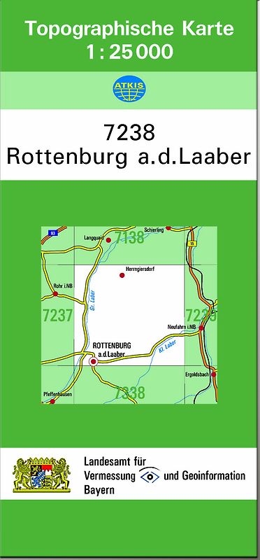 TK25 7238 Rottenburg a.d.Laaber