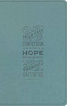 ESV Large Print Value Thinline Bible (Trutone, Paris Sky, Hebrews 10:23 Design)