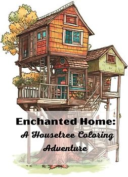 Enchanted Home: A Housetree Coloring Adventure: A 50 Relaxing Coloring pages of Magical Housetrees and Woodland Life.