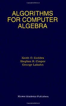 Algorithms for Computer Algebra