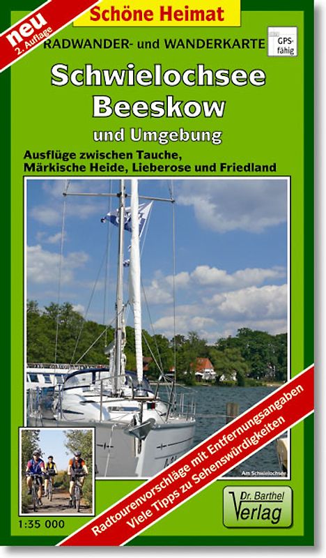 Radwander- und Wanderkarte Schwielochsee, Beeskow und Umgebung