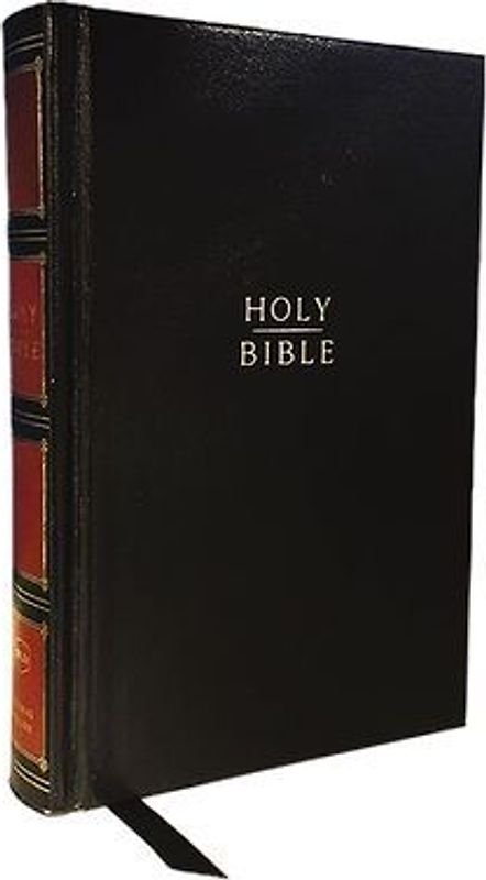 Nkjv, Compact Center-Column Reference Bible, Hardcover, Red Letter, Comfort Print