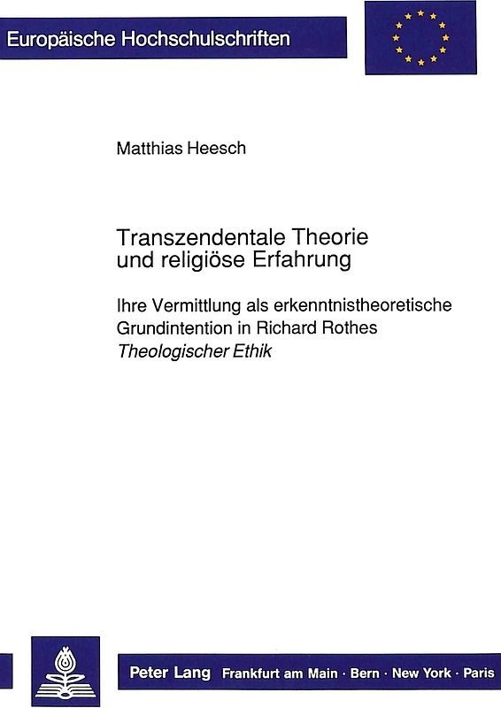 Transzendentale Theorie und religiöse Erfahrung