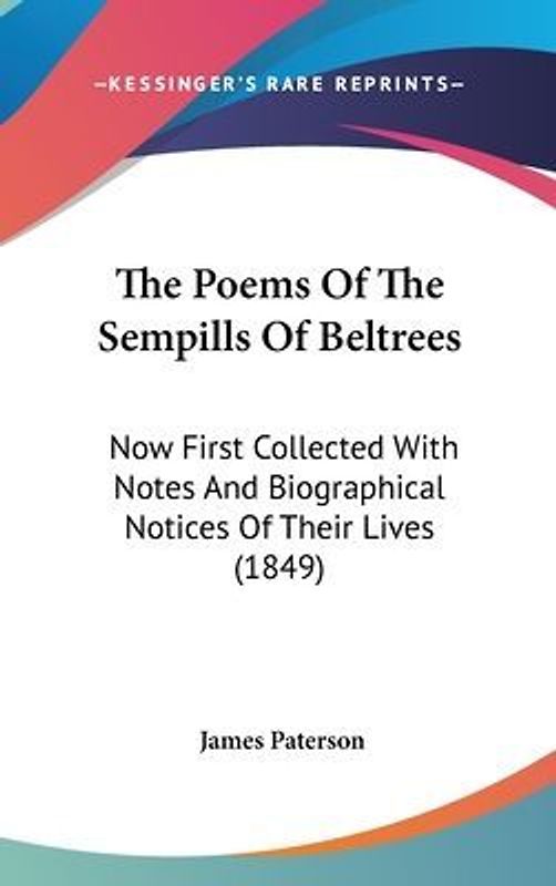 The Poems Of The Sempills Of Beltrees