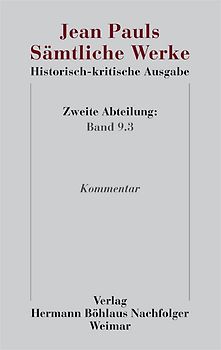 Jean Pauls Sämtliche Werke. Historisch-kritische Ausgabe