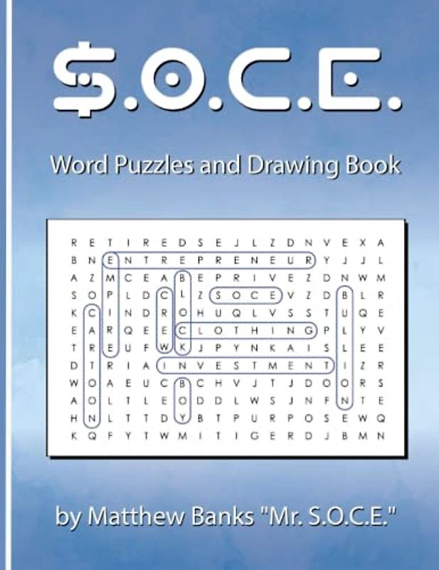 S.O.C.E. WORD PUZZLE AND DRAWING BOOK