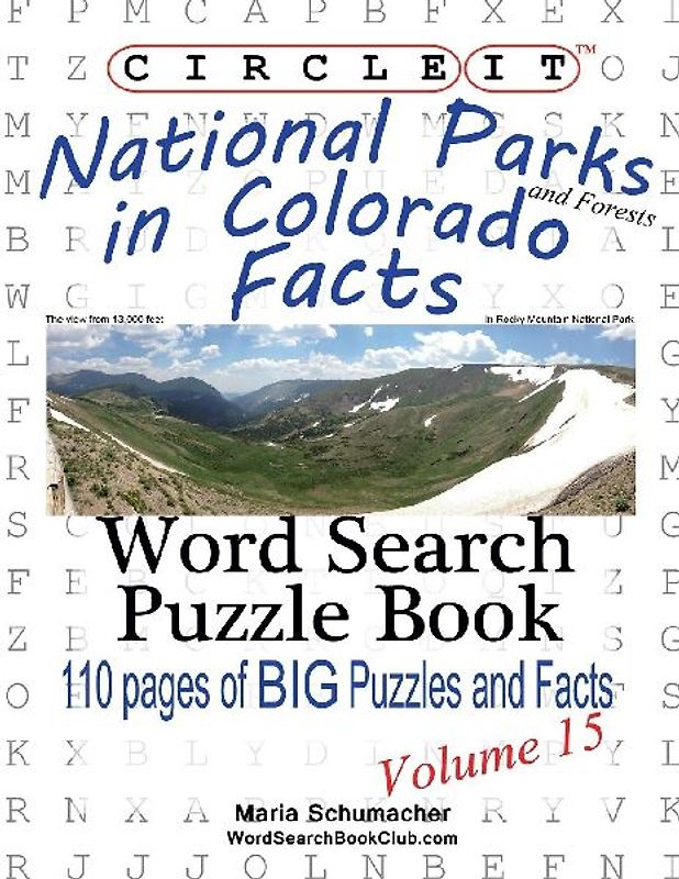 Circle It, National Parks and Forests in Colorado Facts, Word Search, Puzzle Book