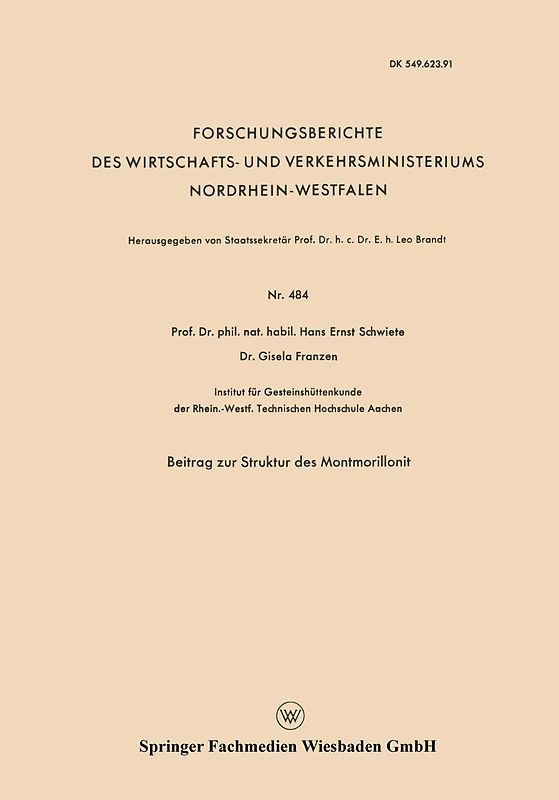 Beitrag zur Struktur des Montmorillonit