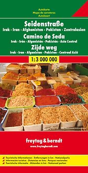Seidenstraße - Irak - Iran - Afghanistan - Pakistan - Zentralasien. 1:3000000