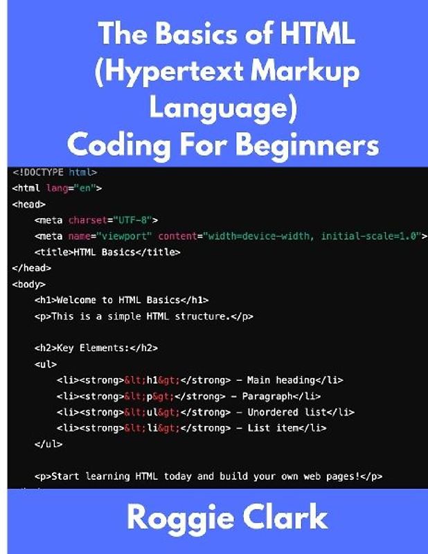 The Basics of HTML (Hypertext Markup Language) Coding For Beginners