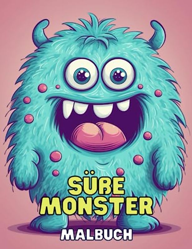 Süße Monster - Malbuch für Kinder: Lustige und niedliche Monster zum Ausmalen und Entdecken