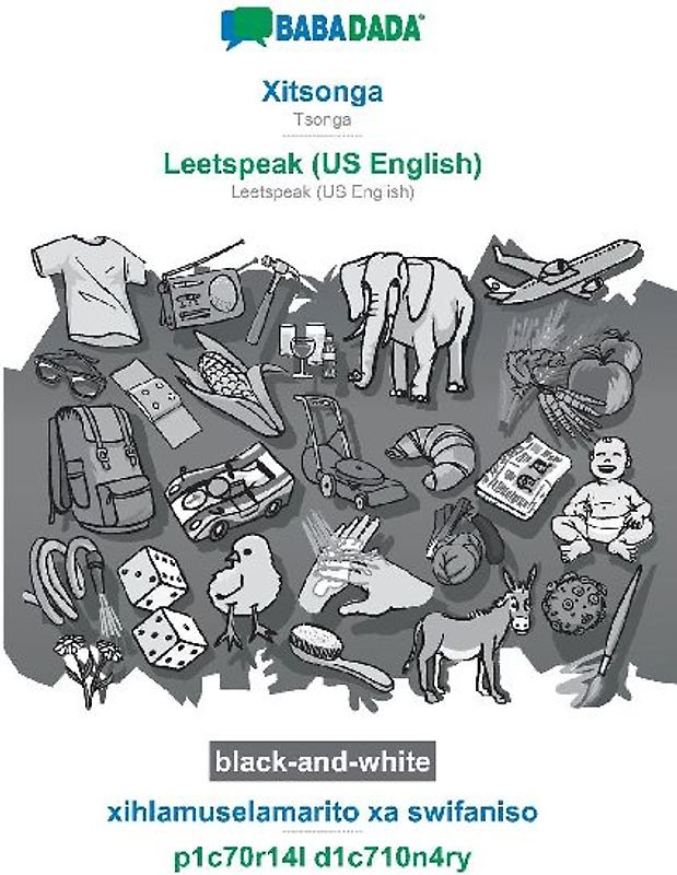 Xitsonga - Leetspeak (US English), xihlamuselamarito xa swifaniso, BW