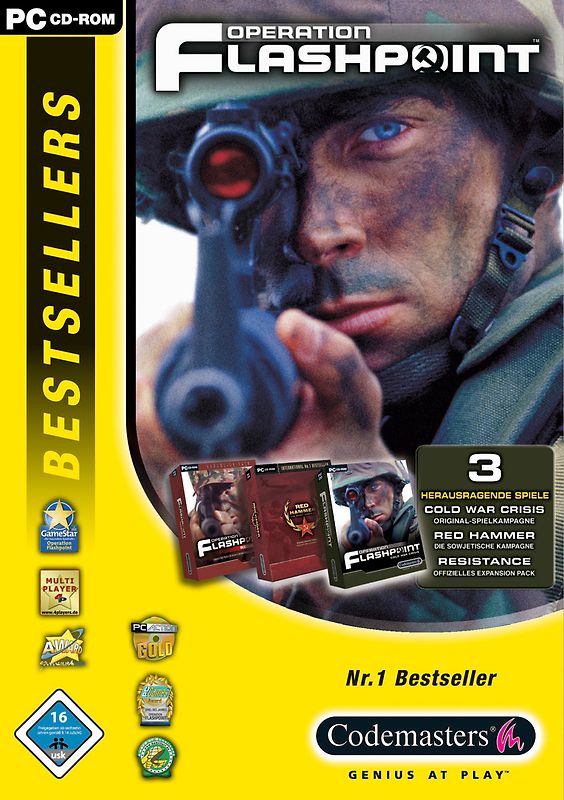 Operation Flashpoint Bestsellers Cold War Crisis+Red Hammer+Resistance PC Spiele
