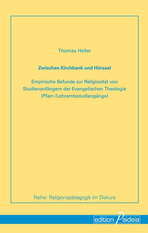 Zwischen Kirchbank und Hörsaal