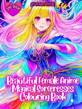 Beautiful Female Anime Magical Sorceresses Colouring Book: 2nd Book