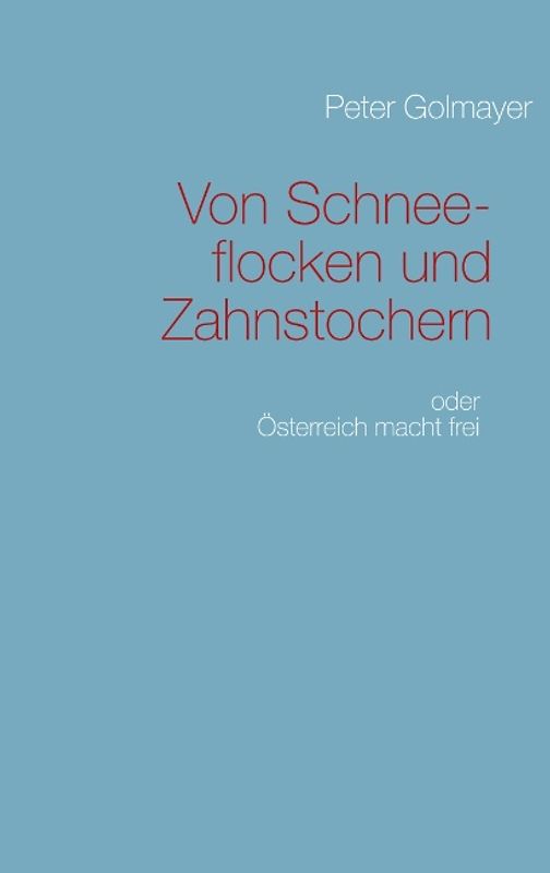 Von Schneeflocken und Zahnstochern
