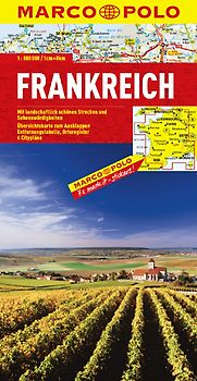 MARCO POLO Länderkarte Frankreich 1:800 000
