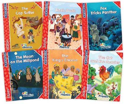 Jolly Phonics Folktales Red Readers (Level 1) Complete Set (1-6)