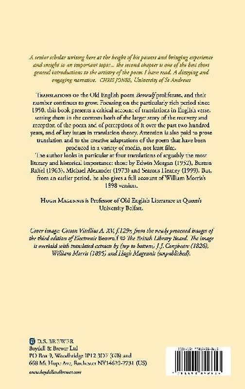 Translating Beowulf: Modern Versions in English Verse