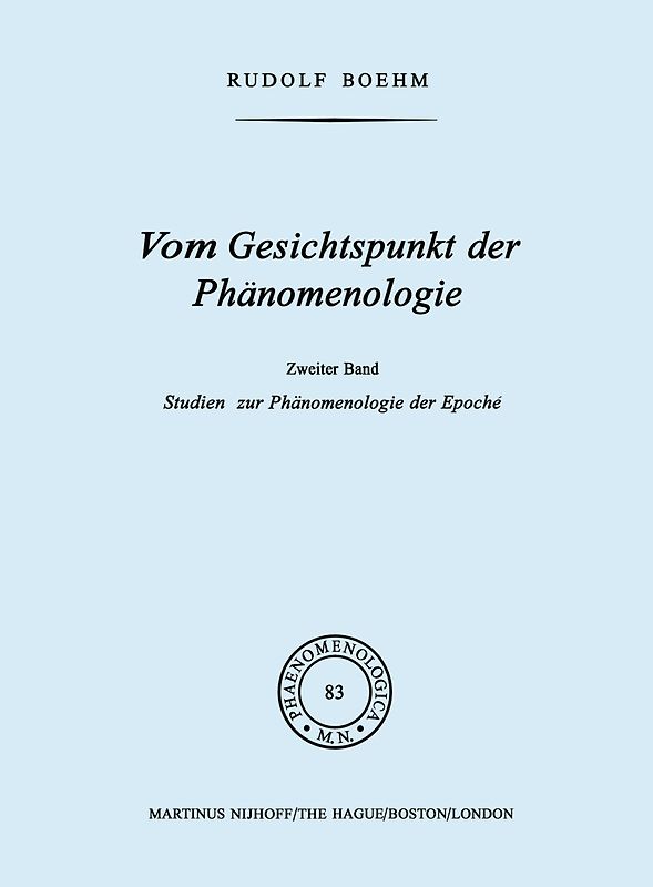 Vom Gesichtspunkt der Phänomenologie