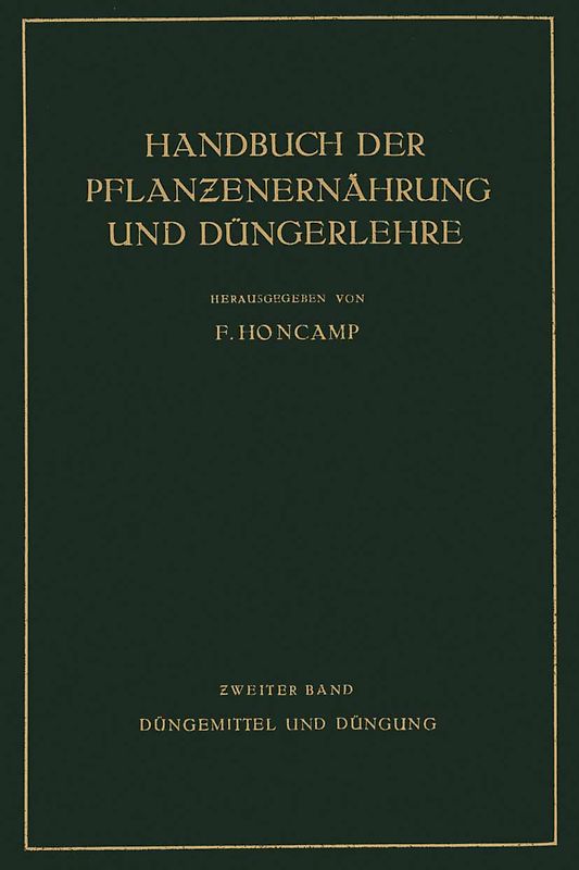 Düngemittel und Düngung