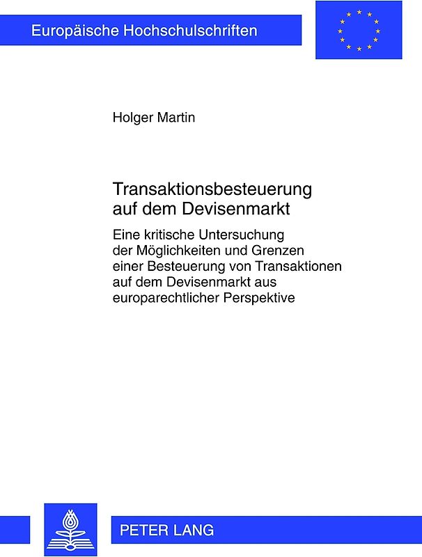 Transaktionsbesteuerung auf dem Devisenmarkt