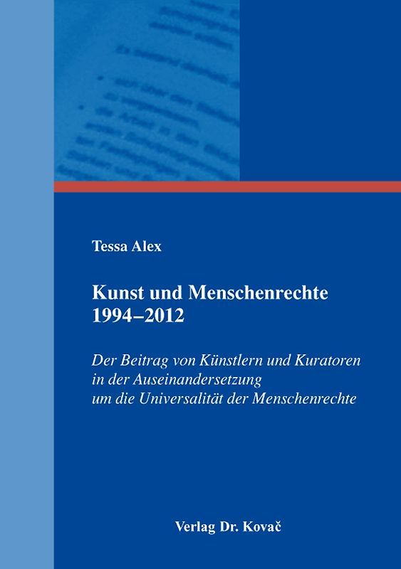 Kunst und Menschenrechte 1994–2012