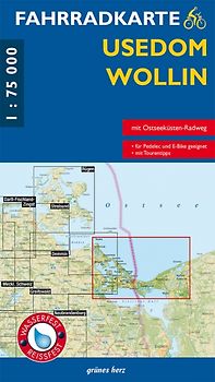 Fahrradkarte Usedom, Wollin