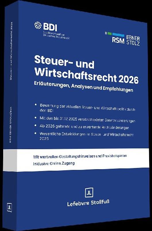 Steuer- und Wirtschaftsrecht 2026