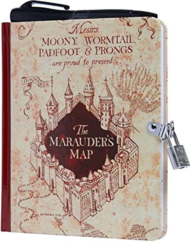 Harry Potter: Marauder's Map Lock and Key Diary