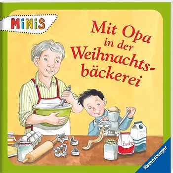 Mit Opa in der Weihnachtsbäckerei