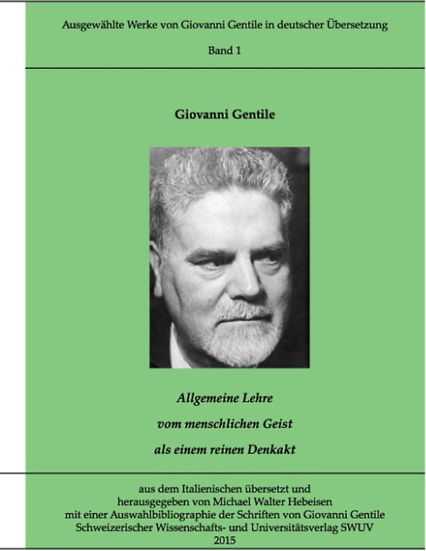 Gentile-Edition, Band 1