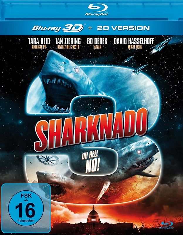 Sharknado 3 - Oh Hell No! 3D inkl. 2D Version (UNCUT) [3D Blu-ray] 3D Blu-ray Disc