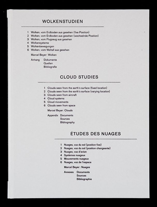 Wolkenstudien / Cloud Studies / Etudes des nuages