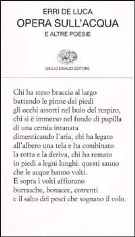 Opera sull'acqua e altre poesie