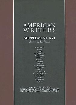 American Writers, Supplement XVI