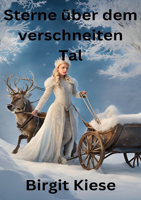 Sterne über dem verschneiten Tal