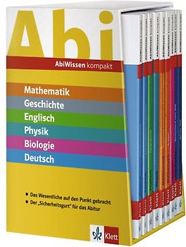 AbiWissen kompakt im Schuber. Bestehend aus 9 AbiWissen Bänden