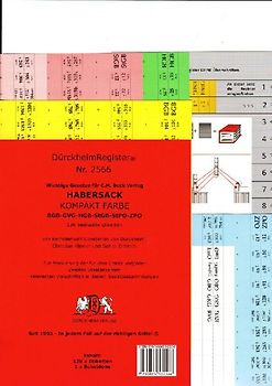 DürckheimRegister® Griffregister Nr. 2566 - Habersack Kompakt Farbe