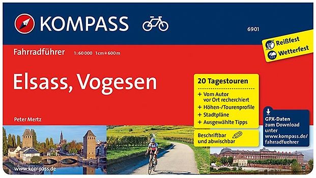 KOMPASS Fahrradführer Elsass, Vogesen