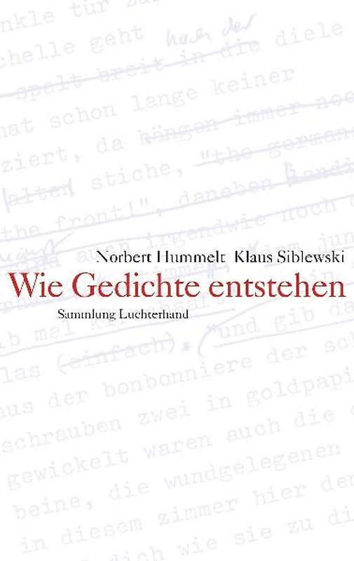 Wie Gedichte entstehen