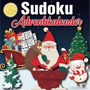 Sudoku Adventskalender 2022: Weihnachtlicher Rätsel Adventskalender für Senioren und frauen zu weihnachten mit Sudokus in leicht bis schwer