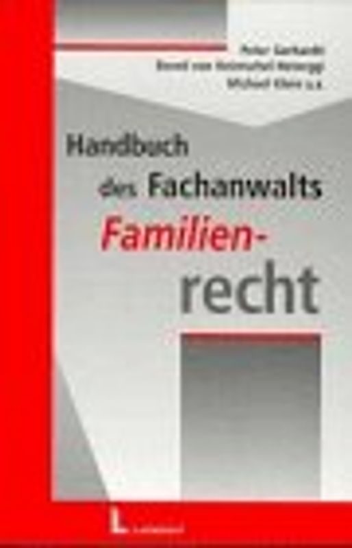 Handbuch des Fachanwalts Familienrecht