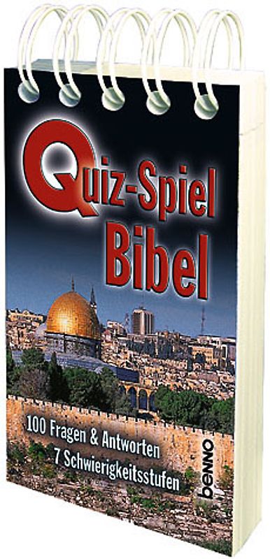 Quiz-Spiel Bibel. 100 Fragen & Antworten, 7 Schwierigkeitsstufen